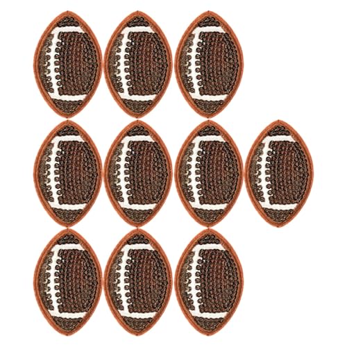 SEWOART 10 Stück Rugby Patches mit Glitzer und Stickerei Bügelapplikationen für Kleidung Hüte und Jeans für Sportbegeisterte und Diy Dekoration SEWOART 10 Stück Rugby Patches mit Glitzer und Stickerei Bügelapplikationen für Kleidung Hüte und Jeans für Sportbegeisterte und Diy Dekoration von SEWOART