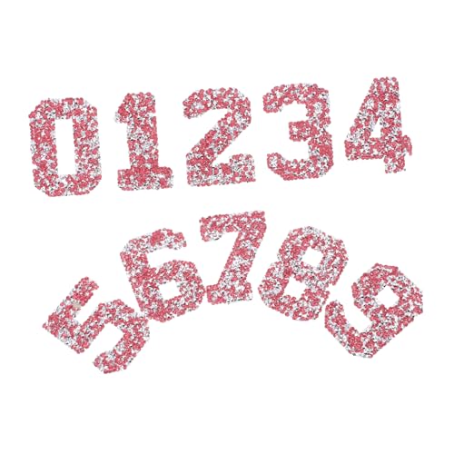 SEWOART 10 Stück Strass Zahlen Patches zum Aufbügeln Langlebige Diy Glitzer Applikationen für Kleidung und Accessoires Selbstklebende Rhinestone Sticker für Modedesigns SEWOART 10 Stück Strass Zahlen Patches zum Aufbügeln Langlebige Diy Glitzer Applikationen für Kleidung und Accessoires Selbstklebende Rhinestone Sticker für Modedesigns von SEWOART