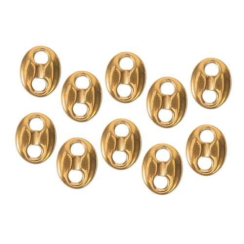 SEWOART 10 Stück Teiliges Doppel Spacer Perlen für Diy Schmuckherstellung Goldfarbe für Armbänder und Einfach zu Montieren und Elegant SEWOART 10 Stück Teiliges Doppel Spacer Perlen für Diy Schmuckherstellung Goldfarbe für Armbänder und Einfach zu Montieren und Elegant von SEWOART