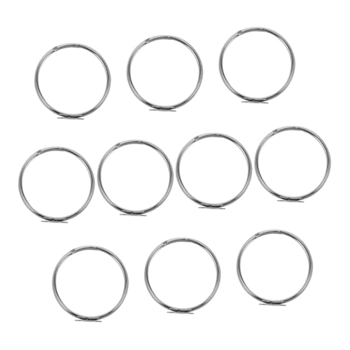 SEWOART 10 Stück Teiliges Edelstahl Fingerringe Verstellbar mit Flachem Rundem Klebe ringrohling für DIY Schmuckherstellung und Basteln Rostfrei Langlebig Komfortabel Passend von SEWOART