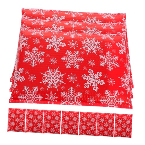 SEWOART 10 Stück Teiliges Gepolsterte Versandtaschen mit Schneeflockenmuster Stoßdämpfende Selbstklebende Luftpolstertaschen Sichere Blickdichte Geschenkverpackung für Kleine Unternehmen von SEWOART