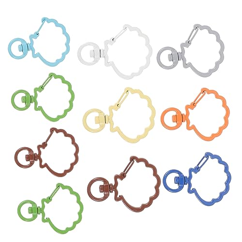 SEWOART 10 Stück Teiliges Rotierbare Metall Karabiner Ringe für DIY Handtaschenzubehör Vielseitige Schlüsselanhänger mit Stabiler Konstruktion und Schöner Farbe Leicht und Praktisch SEWOART 10 Stück Teiliges Rotierbare Metall Karabiner Ringe für DIY Handtaschenzubehör Vielseitige Schlüsselanhänger mit Stabiler Konstruktion und Schöner Farbe Leicht und Praktisch von SEWOART