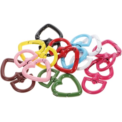 SEWOART 10 Stück Teiliges Schlüsselanhänger Clip Bunte Federverschluss Schlüsselanhänger für DIY Schmuck und von SEWOART