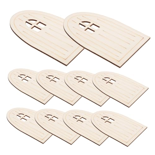 SEWOART 10 Stück Teiliges Set Unbemalte Holz Türen für DIY Bastelprojekte Kreative Miniatur Türen zur Dekoration von Feenhäusern Langlebige Holzkunst für Individuelles Gestalten SEWOART 10 Stück Teiliges Set Unbemalte Holz Türen für DIY Bastelprojekte Kreative Miniatur Türen zur Dekoration von Feenhäusern Langlebige Holzkunst für Individuelles Gestalten von SEWOART