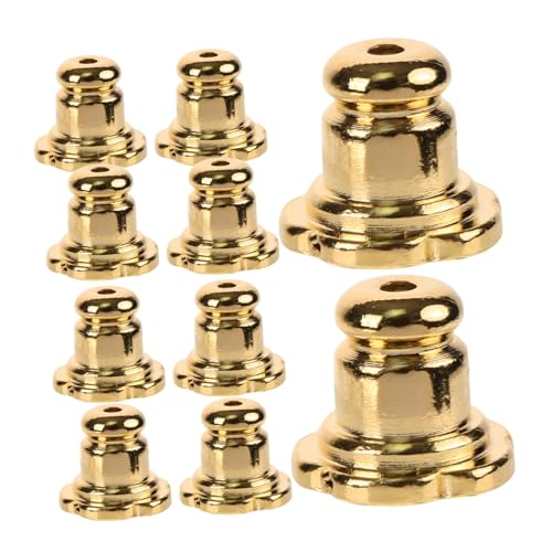 SEWOART 10 Stück Teiliges Vergoldete Kupfer Ohrstecker Verschlüsse Robust und Bruchsicher als Ersatzstecker für Durchbohrte Ohrringe Geeignet für DIY Schmuckherstellung und Alltagsschmuck von SEWOART