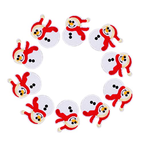 SEWOART 10 Stück Teiliges Weihnachtliche Schneemann Aufnäher zum Aufbügeln Bestickte Applikationen für Kleidung Mützen Rucksäcke und Dekoration Praktische Reparaturflicken Festliches SEWOART 10 Stück Teiliges Weihnachtliche Schneemann Aufnäher zum Aufbügeln Bestickte Applikationen für Kleidung Mützen Rucksäcke und Dekoration Praktische Reparaturflicken Festliches von SEWOART