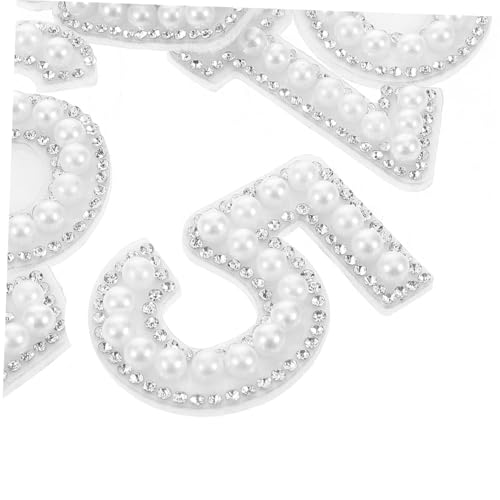 SEWOART 10 Stück Teiliges Weiße Zahlen Aufnäher mit Imitationsperlen und Strasssteinen zum Aufbügeln Selbstklebend Langlebig für DIY Kleidung Hüte Nähprojekte und Personalisierte SEWOART 10 Stück Teiliges Weiße Zahlen Aufnäher mit Imitationsperlen und Strasssteinen zum Aufbügeln Selbstklebend Langlebig für DIY Kleidung Hüte Nähprojekte und Personalisierte von SEWOART