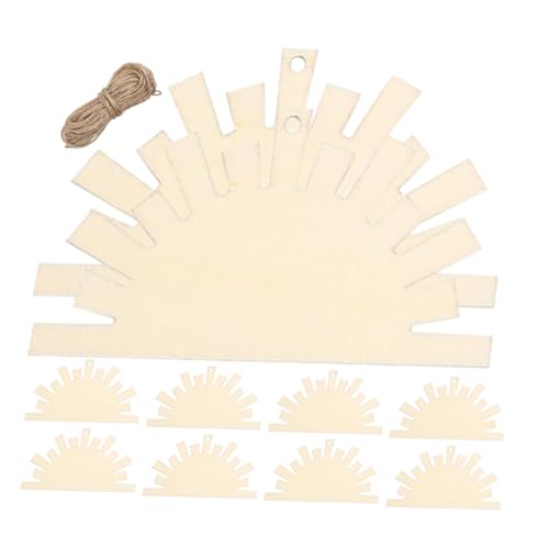 SEWOART 10 Stück Unvollendete Holzscheiben Diy Bastelmaterial Holzanhänger für Partydekorationen und Hochzeiten für Kreative Projekte und Heimdekorationen von SEWOART