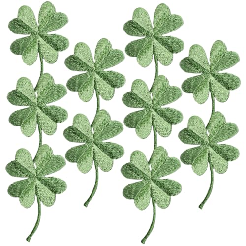 SEWOART 10 Stück zarte Fellflecken bastelzubehör Kleidungsapplikationen Jeans-Patches Flicken für Kleidung bestickt Hutschachtel kleine Kleiderflicken austauschbare Hutaufnäher Stoff Green von SEWOART