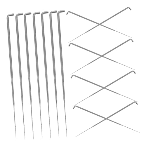SEWOART 100 Stück Anfänger Filznadel Set Metal Punch Needle Filzwerkzeug für DIY Handwerk Erwachsene Vielseitiges Wollfilz Kit mit Ergonomischem Griff und Detaillierter Mustererstellung von SEWOART