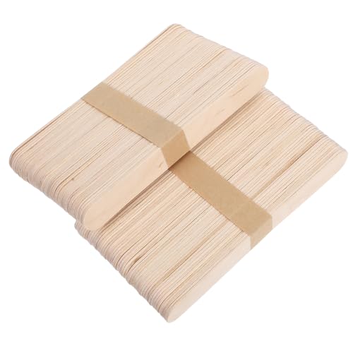 SEWOART 100 Stück DIY Holzstäbchen für Bastelprojekte Natürliche Holzstäbe und Geruchsneutral für Partys und Kreative Aktivitäten von SEWOART