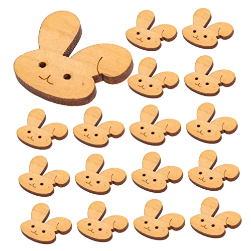 SEWOART 100 Stück Diy Holzschilder Unbemalte Kaninchen Holzfiguren für Bastelprojekte Ostern Dekorationen und Gestaltung pro Packung von SEWOART