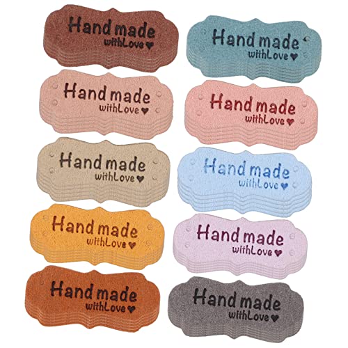 SEWOART 100 Stück Etiketten Personalisierte Namensaufkleber Handgefertigte Etiketten Stoffmarker Kleidungsetiketten Namensschilder Für Dekoration Strasssteine Gastgeschenke von SEWOART
