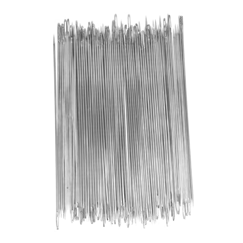 SEWOART 100 Stück Große Nähnadeln mit spitz zulaufender Spitze und Großem Öhr aus Stahl Präzise Sticknadeln für Handnähen Lederarbeiten Schmuckherstellung und DIY Bastelprojekte SEWOART 100 Stück Große Nähnadeln mit spitz zulaufender Spitze und Großem Öhr aus Stahl Präzise Sticknadeln für Handnähen Lederarbeiten Schmuckherstellung und DIY Bastelprojekte von SEWOART