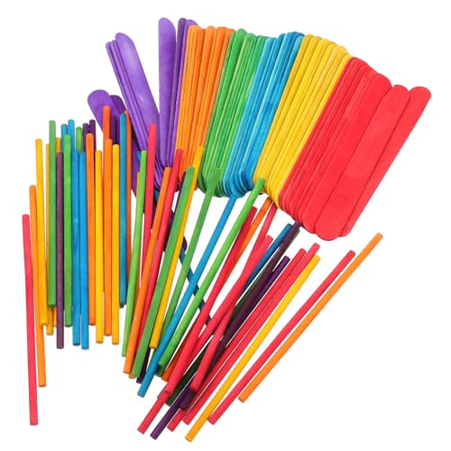 SEWOART 100 Stück Holzstock Stöcke farbig am Stiel groß knallt Holzstäbe Basteln Holzstäbe für DIY Holzstäbe für Basteln DIY-Stick Materialien für die Eisherstellung hölzern Colorful SEWOART 100 Stück Holzstock Stöcke farbig am Stiel groß knallt Holzstäbe Basteln Holzstäbe für DIY Holzstäbe für Basteln DIY-Stick Materialien für die Eisherstellung hölzern Colorful von SEWOART