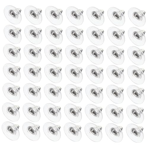 SEWOART 100 Stück Ohrstecker Verschluss Ohrstecker Stopper Leicht Langlebig Sicherer Ohrring Rückseiten Ersatz für DIY Schmuckzubehör SEWOART 100 Stück Ohrstecker Verschluss Ohrstecker Stopper Leicht Langlebig Sicherer Ohrring Rückseiten Ersatz für DIY Schmuckzubehör von SEWOART