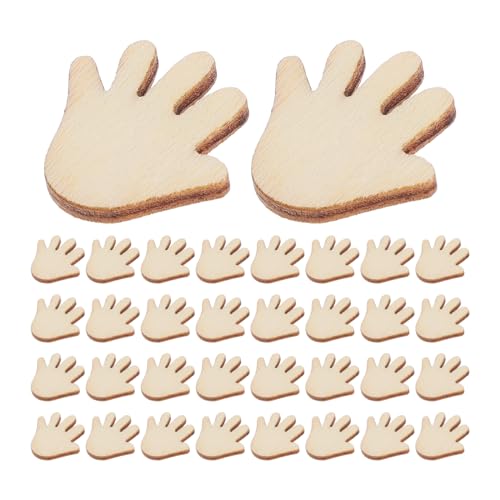 SEWOART 100 Stück Palmform Holzknöpfe Diy Nähknöpfe für Kleidung Vielseitige Dekoration für Bekleidungsprojekte Natürliche Holzknöpfe für Bastelarbeiten und Accessoires von SEWOART