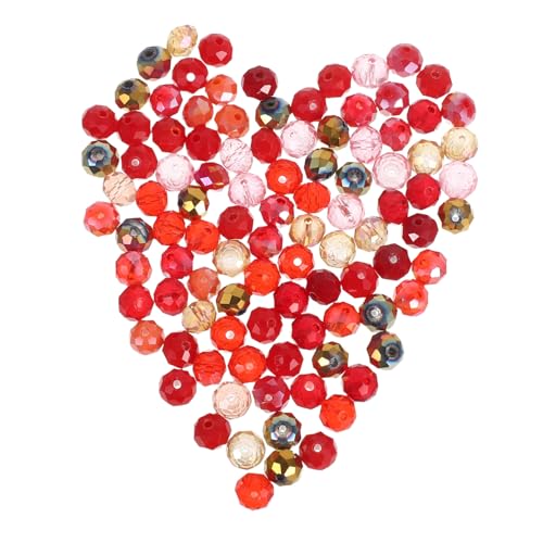 SEWOART 100 Stück Rote Facettierte Glasperlen für Armbänder Langlebige Bastelperlen mit Polierter Oberfläche für DIY Schmuckherstellung Charm Armband Zubehör Vielseitig Einsetzbar SEWOART 100 Stück Rote Facettierte Glasperlen für Armbänder Langlebige Bastelperlen mit Polierter Oberfläche für DIY Schmuckherstellung Charm Armband Zubehör Vielseitig Einsetzbar von SEWOART