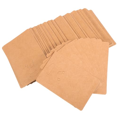 SEWOART 100 Stück Schlüsselanhänger Display Karten Kraftpapier Leichte Schmuck Verpackungskarten mit Schutzfunktion Rustikales Design für Einzelhandel und Kleinunternehmer SEWOART 100 Stück Schlüsselanhänger Display Karten Kraftpapier Leichte Schmuck Verpackungskarten mit Schutzfunktion Rustikales Design für Einzelhandel und Kleinunternehmer von SEWOART