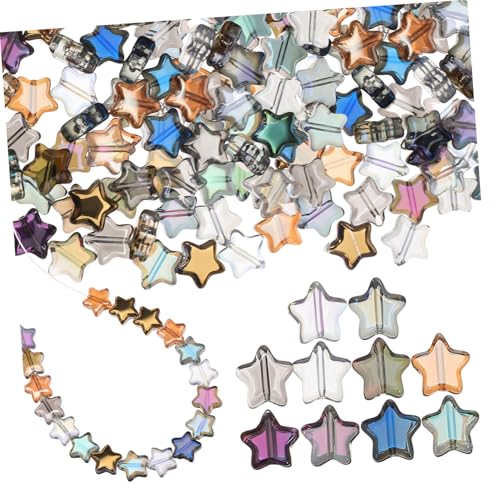 SEWOART 100 Stück Sternperlen Fünf Form Bunte Spacer Perlen für Schmuckherstellung Armbänder Halsketten Ohrringe DIY Zubehör in Farben SEWOART 100 Stück Sternperlen Fünf Form Bunte Spacer Perlen für Schmuckherstellung Armbänder Halsketten Ohrringe DIY Zubehör in Farben von SEWOART