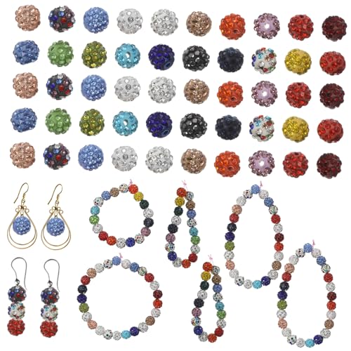 SEWOART 100 Stück Strass Perlen mit Präzise Gebohrten Löchern Bunte Schimmernde Schmuckperlen aus Weichem Langlebige Runde Perlen für Halsketten Armbänder DIY Schmuckherstellung SEWOART 100 Stück Strass Perlen mit Präzise Gebohrten Löchern Bunte Schimmernde Schmuckperlen aus Weichem Langlebige Runde Perlen für Halsketten Armbänder DIY Schmuckherstellung von SEWOART
