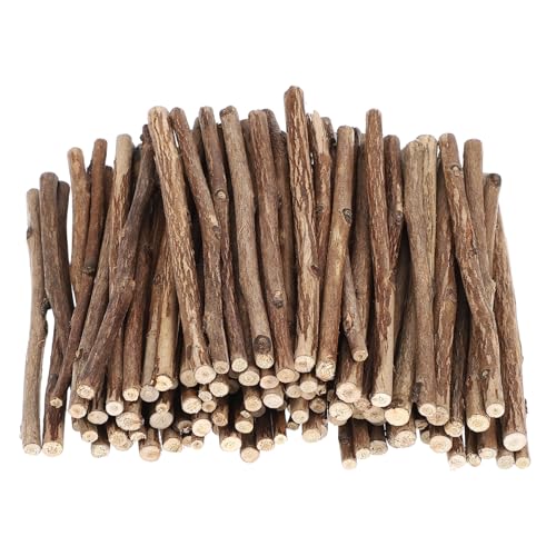 SEWOART 100 Stück Teebaumstäbchen Treibholzstäbchen zum Basteln Brennholzscheite Farbstifte papierschere schrenzpapier künstliche zimmerpflanzen holzstöcke für DIY Teebaumstöcke hölzern von SEWOART