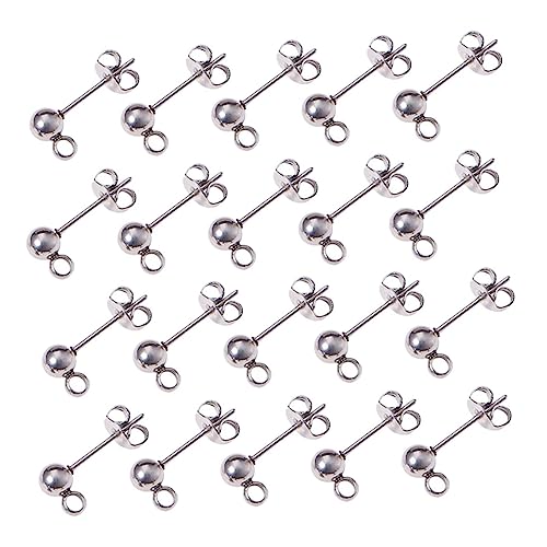 SEWOART 100 Stück Teiliges DIY Ohrstecker aus Hochwertigem Runde Silberne Ohrring Zubehör für Damen Schmuckherstellung Werkzeug zum Selbermachen Modischer Ohrschmuck SEWOART 100 Stück Teiliges DIY Ohrstecker aus Hochwertigem Runde Silberne Ohrring Zubehör für Damen Schmuckherstellung Werkzeug zum Selbermachen Modischer Ohrschmuck von SEWOART