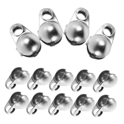 SEWOART 100 Stück Teiliges Edelstahl Schmuckverschlüsse Rundperlenverbinder für Armbänder Ketten DIY Schmuckherstellung Langlebig und Korrosionsbeständig SEWOART 100 Stück Teiliges Edelstahl Schmuckverschlüsse Rundperlenverbinder für Armbänder Ketten DIY Schmuckherstellung Langlebig und Korrosionsbeständig von SEWOART