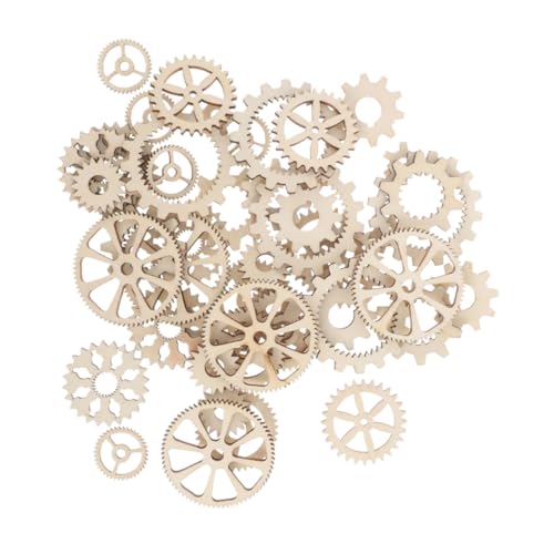 SEWOART 100 Stück Teiliges Holzräder für DIY Bastelprojekte Unbehandelte Holzzahnräder zum Bemalen und Dekorieren für Puzzles Scrapbooking und Kreative Heimdekoration SEWOART 100 Stück Teiliges Holzräder für DIY Bastelprojekte Unbehandelte Holzzahnräder zum Bemalen und Dekorieren für Puzzles Scrapbooking und Kreative Heimdekoration von SEWOART