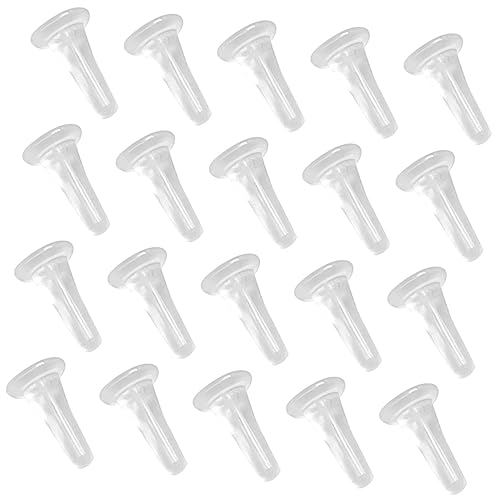 SEWOART 100 Stück Transparente Ohrstecker Verschlüsse Flexiblem Hautfreundlichem Kunststoff Rutschfeste Ohrring Stopper für Damen Langlebige Ohrstecker Verschlüsse Geeignet für DIY von SEWOART