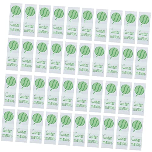 SEWOART 100 Stück Zubehör für Sommerfrucht-Stoffetiketten shoes kleidungsetiketten handgemachtes Bekleidungsetikett Schuhetikett Hutetikett selber machen Hut-Etikett Light Green von SEWOART