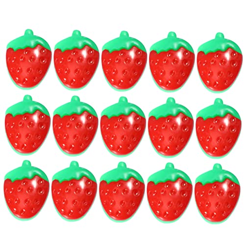 SEWOART 100St Erdbeerknöpfe scrapbooking zubehör stuck Plastikknöpfe slice Harzknöpfe süße Knöpfe Hose Erdbeeren DIY-Knöpfe Knöpfe nähen Kristall schmücken Denim Sammelalbum Kind Knopf rot von SEWOART