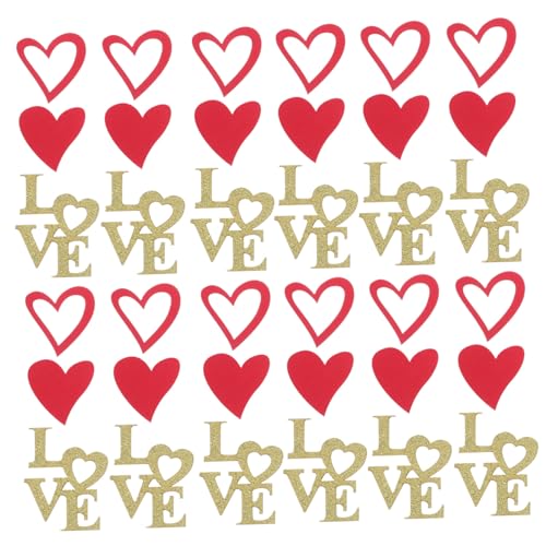 SEWOART Valentinstag Engagement Konfetti 100 Stücke Papier Hochzeit Party Dekorationen Ornament von SEWOART