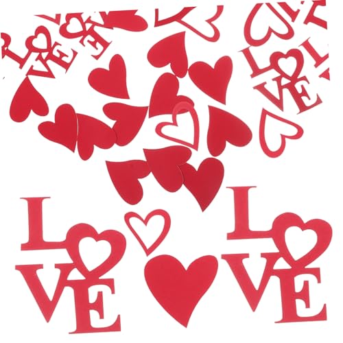 SEWOART 100 Stück Valentinstag Konfetti Hochzeitsdeko Papierblätter Einfache Streudekorationen Home Party Dekorationen von SEWOART