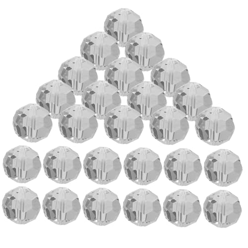 SEWOART 100Stücke Kristallperlen DIY Glänzende Anhänger für Vorhänge Lichtfänger und Kreative Bastelprojekte Funkelnde Perlen für Dekorationen von SEWOART