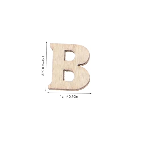 SEWOART 104 Stück Teiliges Holzbuchstaben Basteln Natürliche Kleine DIY Buchstaben in Retro farben Kindgerechtes Lernspielzeug für Kreativität und Dekoration für Kinderzimmer und von SEWOART