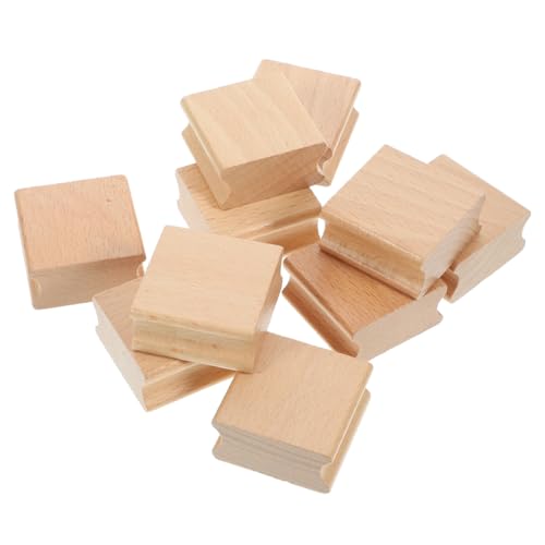 SEWOART 10Stücke Holzstempel für DIY Leere Holzmarken mit Gerilltem Design für Scrapbooking Präzises Schnitzen und Kreative Projekte Buchenholz SEWOART 10Stücke Holzstempel für DIY Leere Holzmarken mit Gerilltem Design für Scrapbooking Präzises Schnitzen und Kreative Projekte Buchenholz von SEWOART