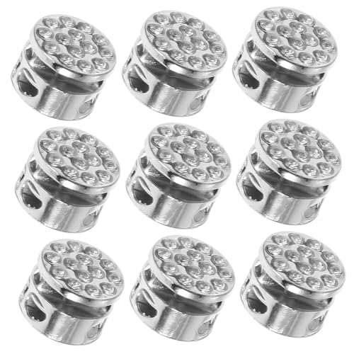 SEWOART 10Stücke Metall Kordelstopper Verschluss Doppelloch Kordelstopper für DIY Projekte Stabiler Knebelverschluss für Rucksäcke Kleidung und Mehr Hohe Bruchfestigkeit Silberfarben SEWOART 10Stücke Metall Kordelstopper Verschluss Doppelloch Kordelstopper für DIY Projekte Stabiler Knebelverschluss für Rucksäcke Kleidung und Mehr Hohe Bruchfestigkeit Silberfarben von SEWOART