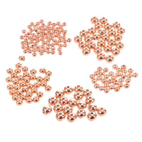 SEWOART 1100 Stück Teiliges DIY Perlen Rosegoldene Runde Spacer Perlen Glatt Langlebig mit Geradem für Armbänder Halsketten Ohrringe Schlüsselanhänger Schmuckzubehör SEWOART 1100 Stück Teiliges DIY Perlen Rosegoldene Runde Spacer Perlen Glatt Langlebig mit Geradem für Armbänder Halsketten Ohrringe Schlüsselanhänger Schmuckzubehör von SEWOART