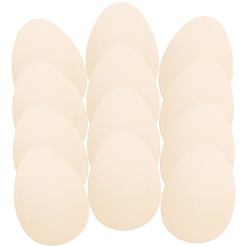 SEWOART 12 Stück Ostern Holzspäne Handgefertigter Graffiti-chip Ostereier Aus Holz Zum Basteln Eiförmige Holzspäne Holzei Zum Basteln Diy-graffiti-chip Holzausschnitte Zum Basteln von SEWOART