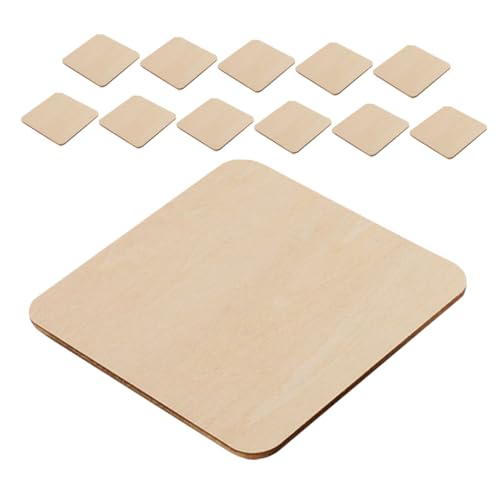 SEWOART 12 Stück Teiliges Unbehandelte Quadratische Holzscheiben Diy Bastelmaterial für Kunstprojekte Malen und Dekoration SEWOART 12 Stück Teiliges Unbehandelte Quadratische Holzscheiben Diy Bastelmaterial für Kunstprojekte Malen und Dekoration von SEWOART