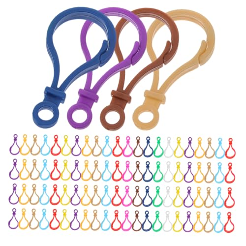 SEWOART 120 Stück Bunte Kunststoff Schlüsselanhänger Clips Lobster Claw Verschlüsse für DIY Projekte Vielseitig Einsetzbar als Rucksack Clips und Dekorationselemente von SEWOART