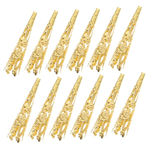 SEWOART 120 Stück Kegelperlenkappen Metallkappen für Schmuckherstellung DIY Zubehör für Armbänder und Ohrringe Vielseitige Bead Caps Gold SEWOART 120 Stück Kegelperlenkappen Metallkappen für Schmuckherstellung DIY Zubehör für Armbänder und Ohrringe Vielseitige Bead Caps Gold von SEWOART