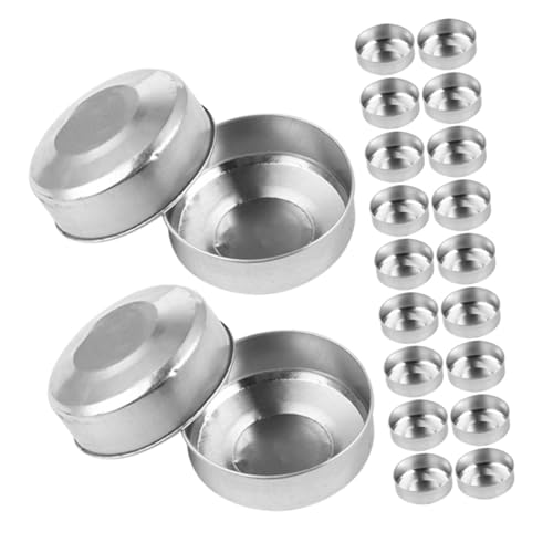 SEWOART 120 Stück Teiliges Aluminium Teelichtbehälter Winddichte Kerzenschalen für DIY kerzenherstellung Langlebige Aluminiumhalter für Teelichter und Elektronische Kerzen Dekorativ für von SEWOART
