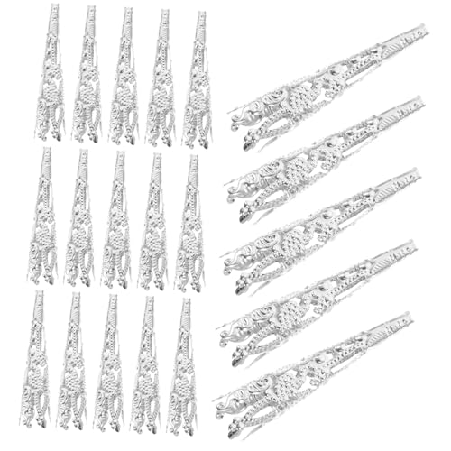 SEWOART 120 Stück Teiliges Metall Perlenkappen Trompetenblumenform Filigrane Abstandshalter für DIY Schmuckherstellung Armbänder Bastelperlen Zubehör Silberfarben Langlebig SEWOART 120 Stück Teiliges Metall Perlenkappen Trompetenblumenform Filigrane Abstandshalter für DIY Schmuckherstellung Armbänder Bastelperlen Zubehör Silberfarben Langlebig von SEWOART