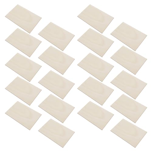 SEWOART 15 Stück Teiliges Natur Basswood Platten für Diy Kunst Unlackierte Holzstücke Rechteckiger Form für Malen und Basteln zu Hause Schule von SEWOART