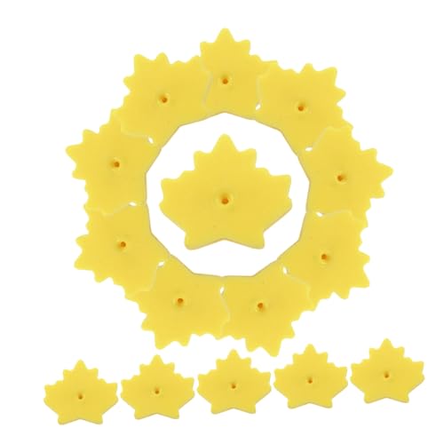 SEWOART 150 Stück Kappenschnalle Aus Kunststoff Brosche Zurück Stift Flache Stiftrücken Rückseiten Von Schmucknadeln Stiftverschluss Klein Broschen Kreativ Pin-rückseite Yellow Plastik von SEWOART