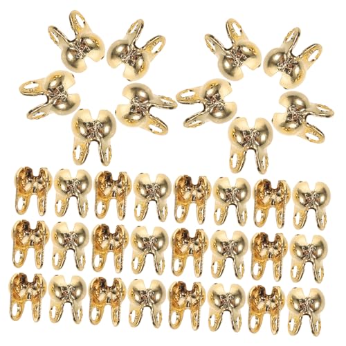 SEWOART 150 Stück Schmuck-endschnallen-set Quetschperlen Kalotten End-crimps Perlen Verbindungskomponenten Für Diy-schmuck Handwerk Crimp-endkappe SEWOART 150 Stück Schmuck-endschnallen-set Quetschperlen Kalotten End-crimps Perlen Verbindungskomponenten Für Diy-schmuck Handwerk Crimp-endkappe von SEWOART