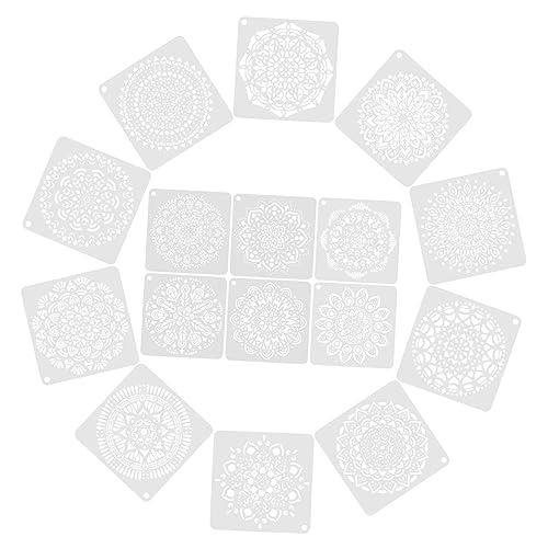 SEWOART 16 Blatt Mandala Malschablonen Junior Schablonen Für Dekorativ Diy Liefert Wiederverwendbare Blumenvorlagen Teenager-schablonen Tägliche Blumenvorlagen Plastik SEWOART 16 Blatt Mandala Malschablonen Junior Schablonen Für Dekorativ Diy Liefert Wiederverwendbare Blumenvorlagen Teenager-schablonen Tägliche Blumenvorlagen Plastik von SEWOART