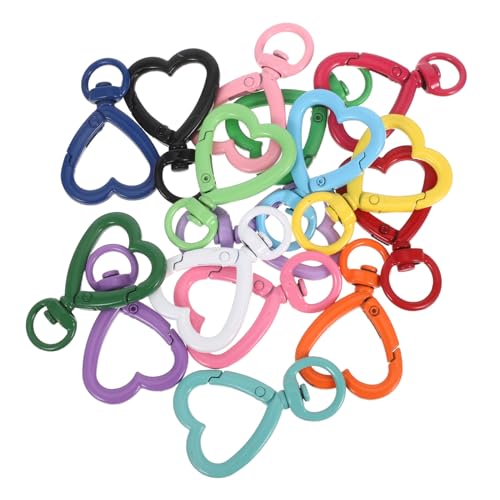 SEWOART 16 Stück Herz Schlüsselanhänger Handtasche DIY Schlüsselringe Herz Schlüsselringe Keychian Herzform Kartenhalter Basteln Dreh Karabinerverschluss Auslöser SEWOART 16 Stück Herz Schlüsselanhänger Handtasche DIY Schlüsselringe Herz Schlüsselringe Keychian Herzform Kartenhalter Basteln Dreh Karabinerverschluss Auslöser von SEWOART